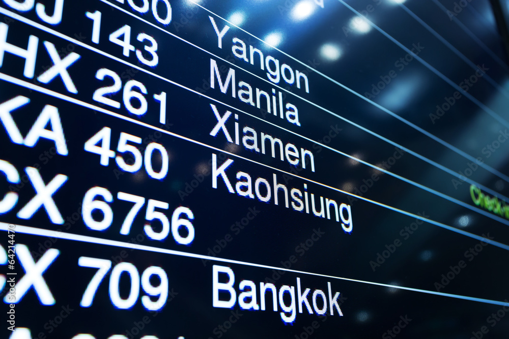 Obraz premium Flight Board