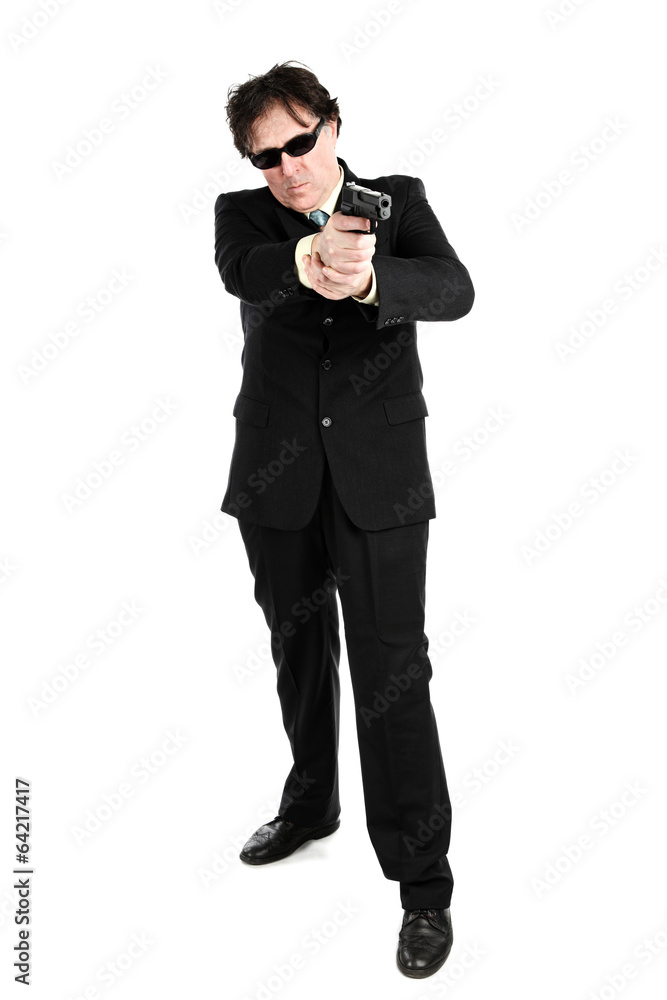 Obraz premium Man with a gun