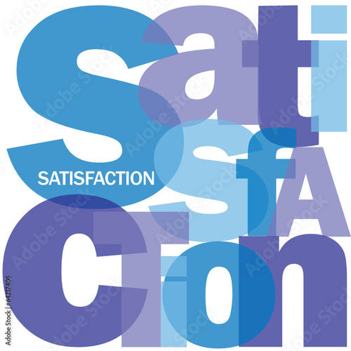 Mosaïque de Lettres "SATISFACTION" (qualité service client avis)
