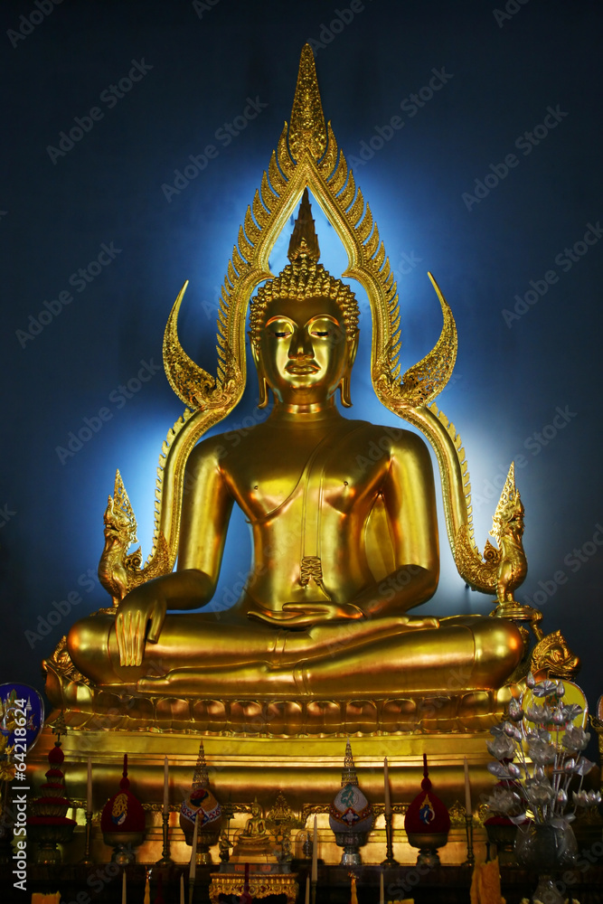 Buddha in Marble Palace in Bangkok, Thailand