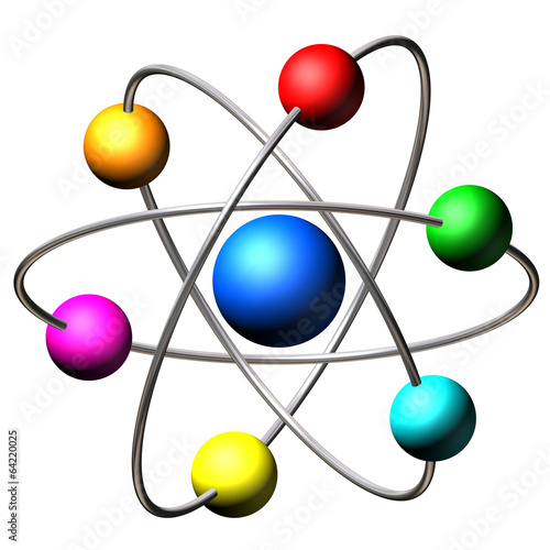 Obraz na płótnie Atom molecule