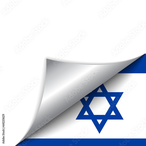 Israel Country Flag Turning Page