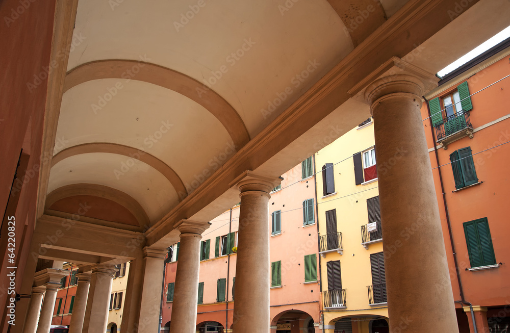 Obraz premium Arched ceiling, Bologna, Italy