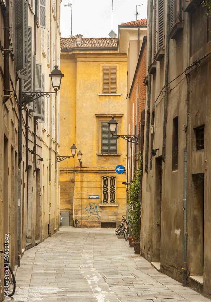 Street in Reggio Emilia,Italy