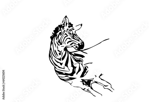 zebra tridimensionale