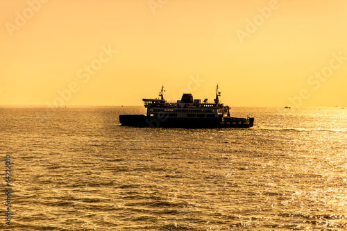 large ship on sea