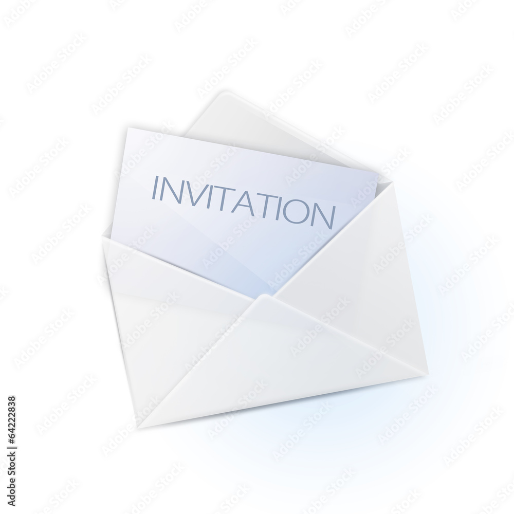 simple envelope with invitation (english version) simple envelope with invitation (english version)