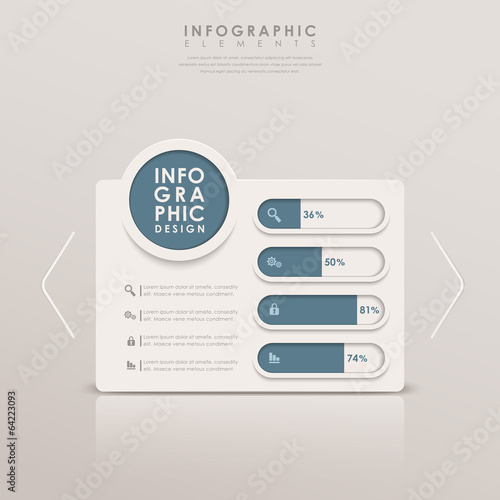 abstract bar chart infographics