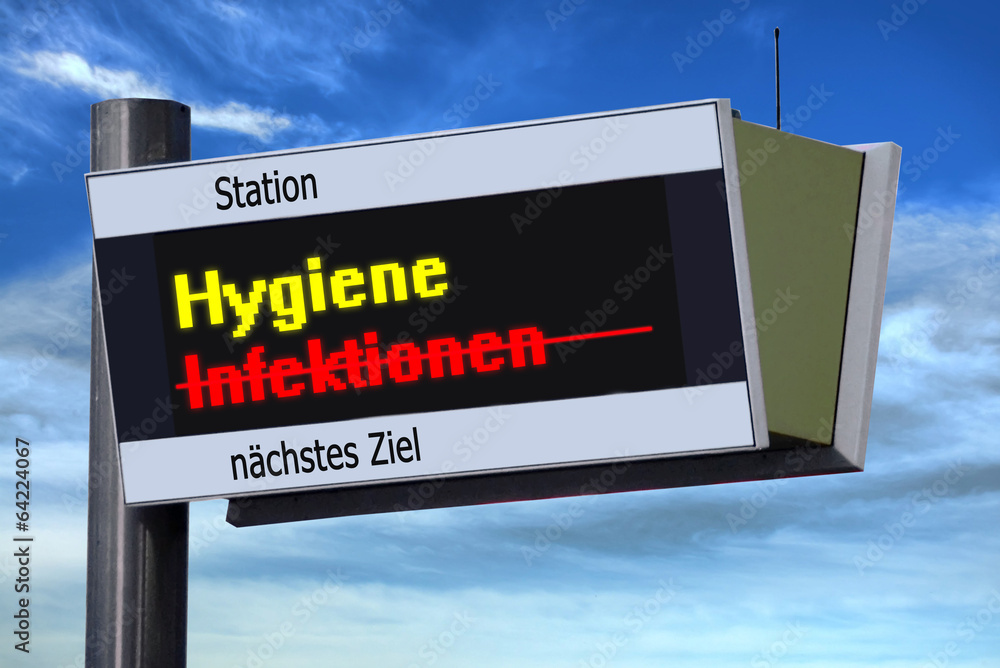 Anzeigetafel 3 - Hygiene