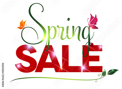 Sale text on a white background