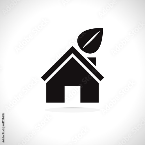 Bio green house icon