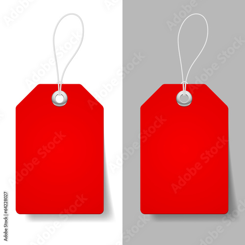 Red price tags