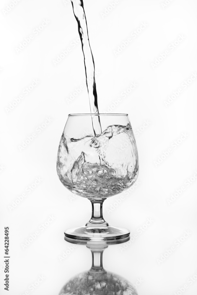 wine glass with water