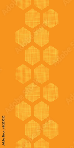 Abstract honey yellow honeycomb fabric textured vertical