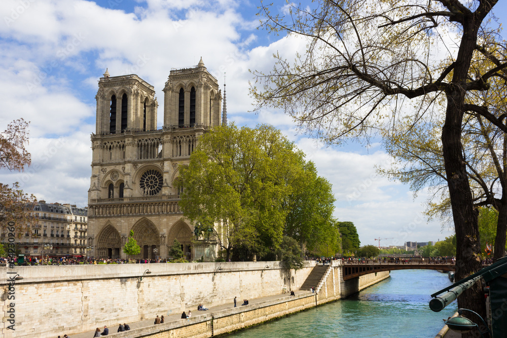 Obraz premium Parigi, vista di notre dame