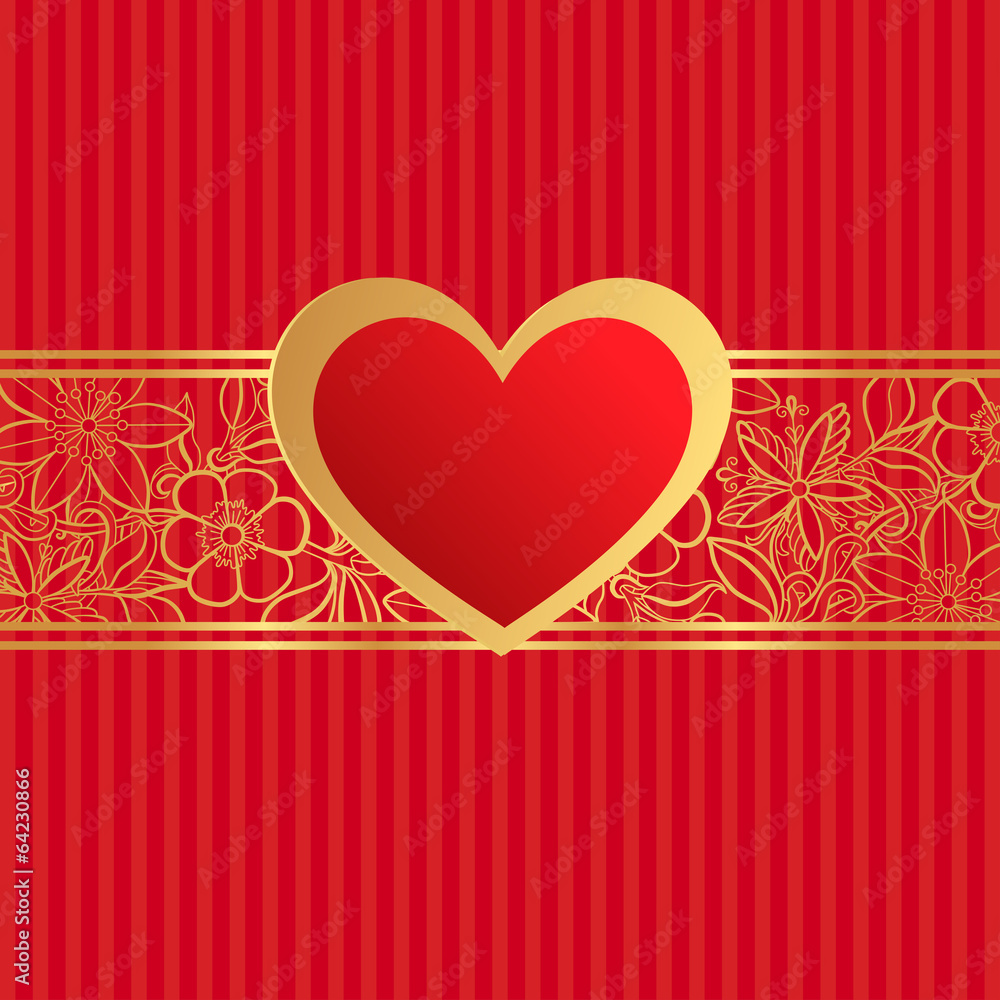 Valentines day greeting card. Vector Valentines day greeting card. Vector