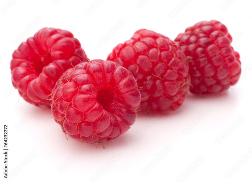 Sweet raspberry isolated on white background cutout Sweet raspberry isolated on white background cutout