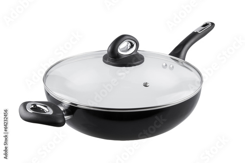 Wok Frying Pan - Stock Image