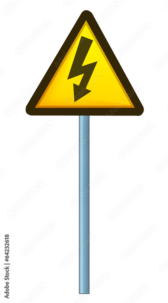 Cartoon sign - illustration for the children Cartoon sign - illustration for the children