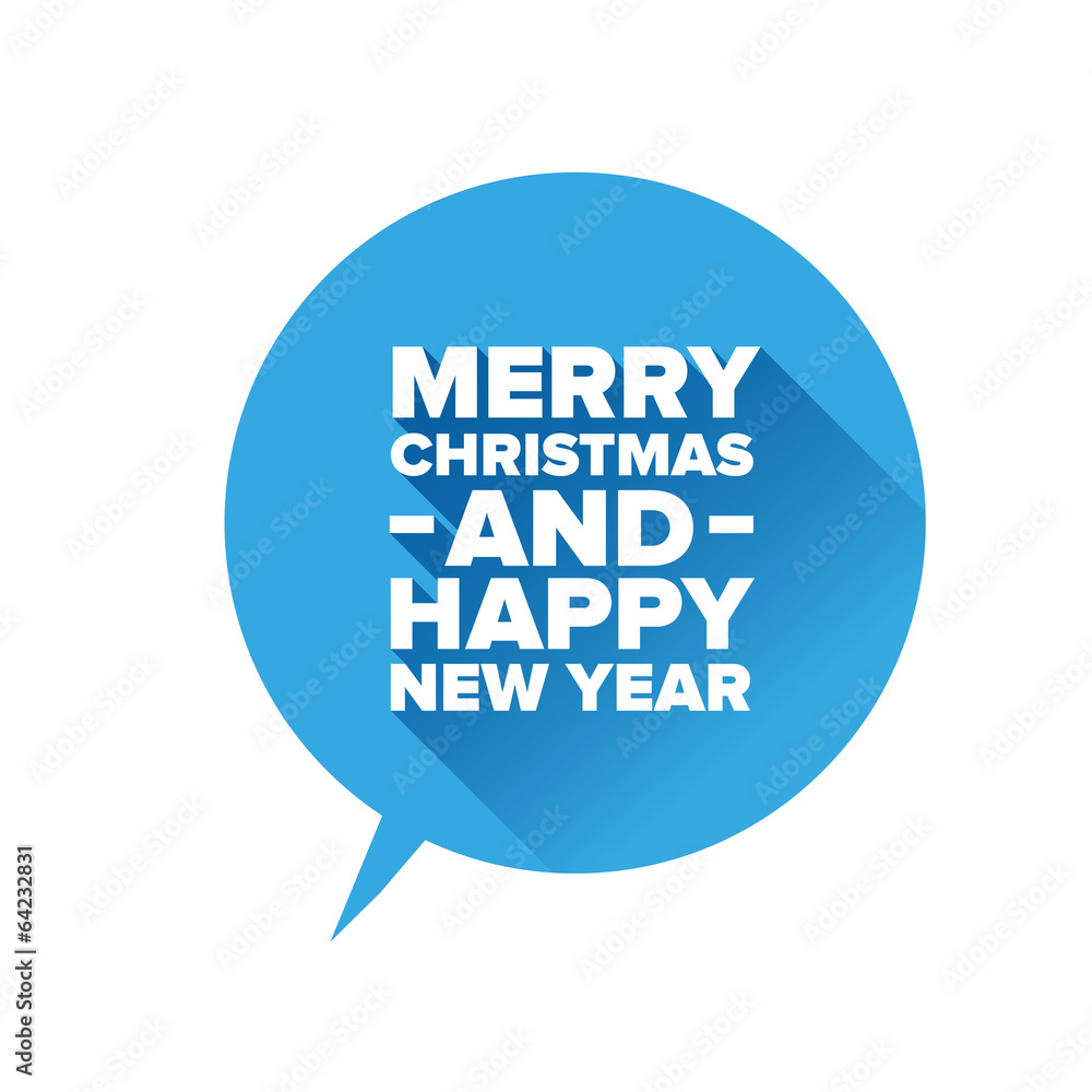 Merry Christmas and Happy new Year. Flat design vector Merry Christmas and Happy new Year. Flat design vector