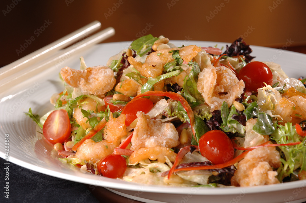Shrimp Wonton Salad Shrimp Wonton Salad
