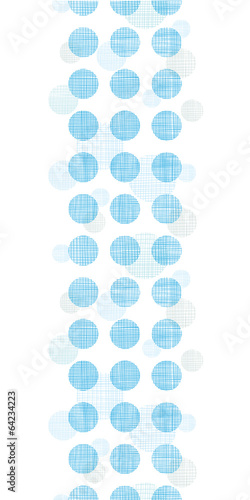 Abstract textile blue polka dots stripes vertical seamless photo