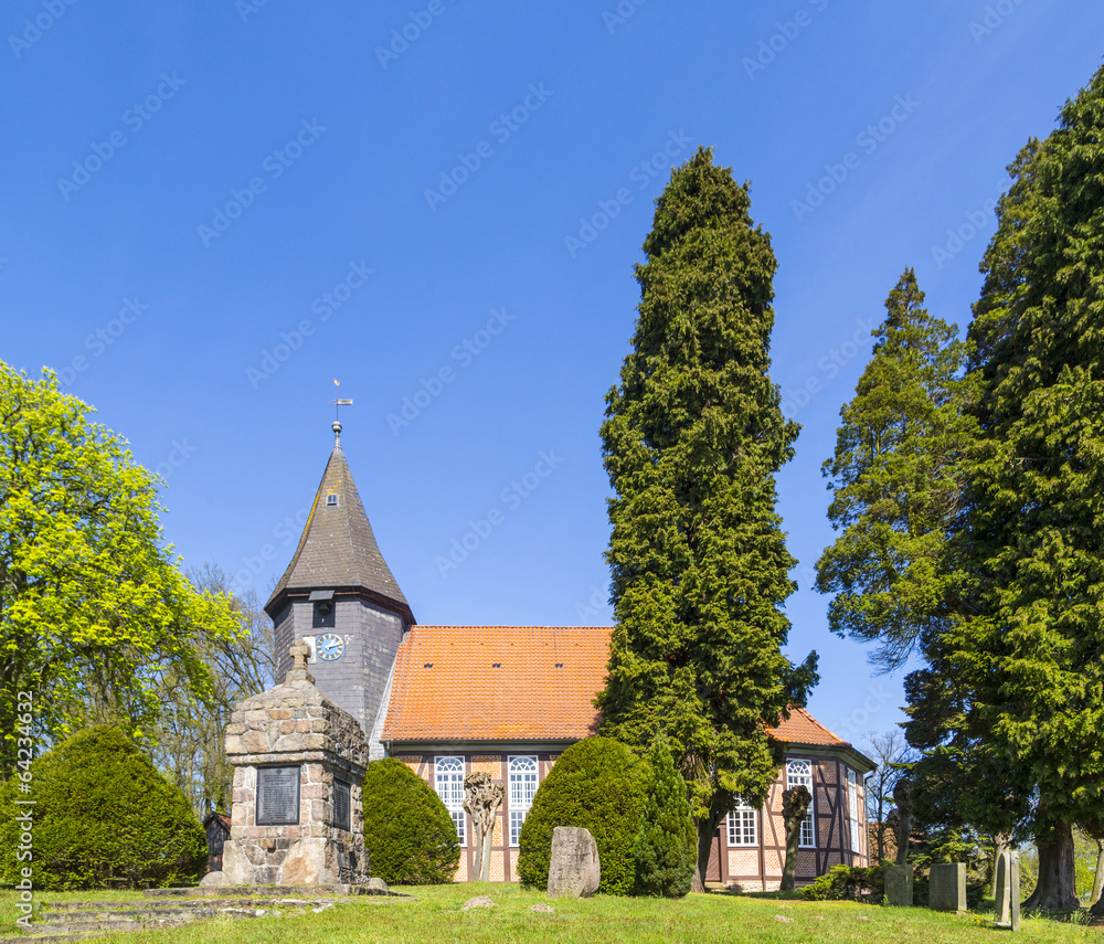 Fototapeta premium famous old church in Osterheide