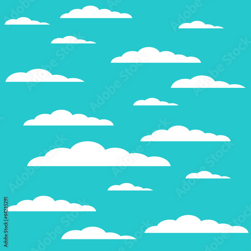 Vector modern cloud design background.