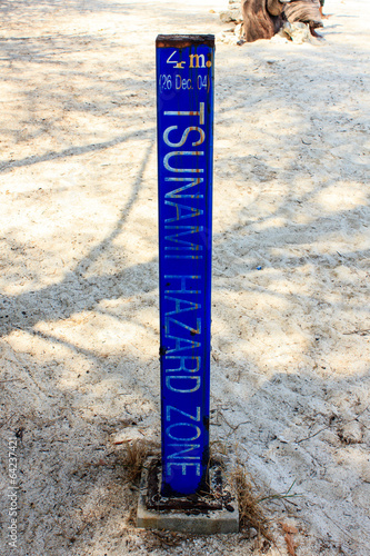Tsunami Evacuation Sign