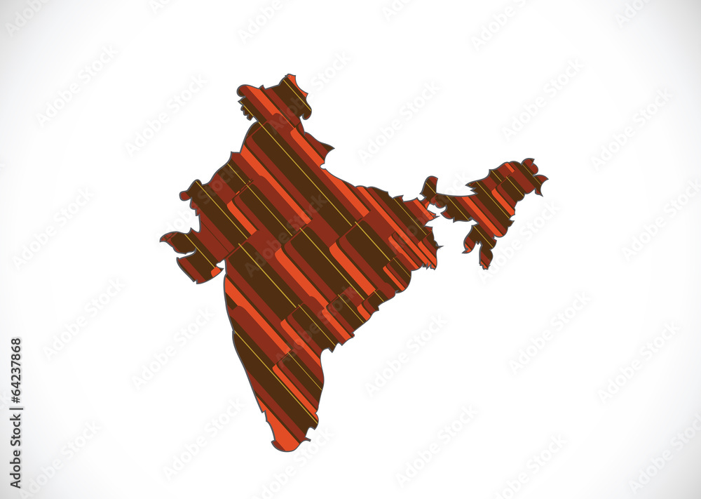 Map of India idea design Stock Vector | Adobe Stock