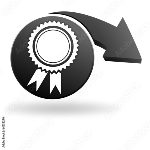 cocarde sur symbole noir