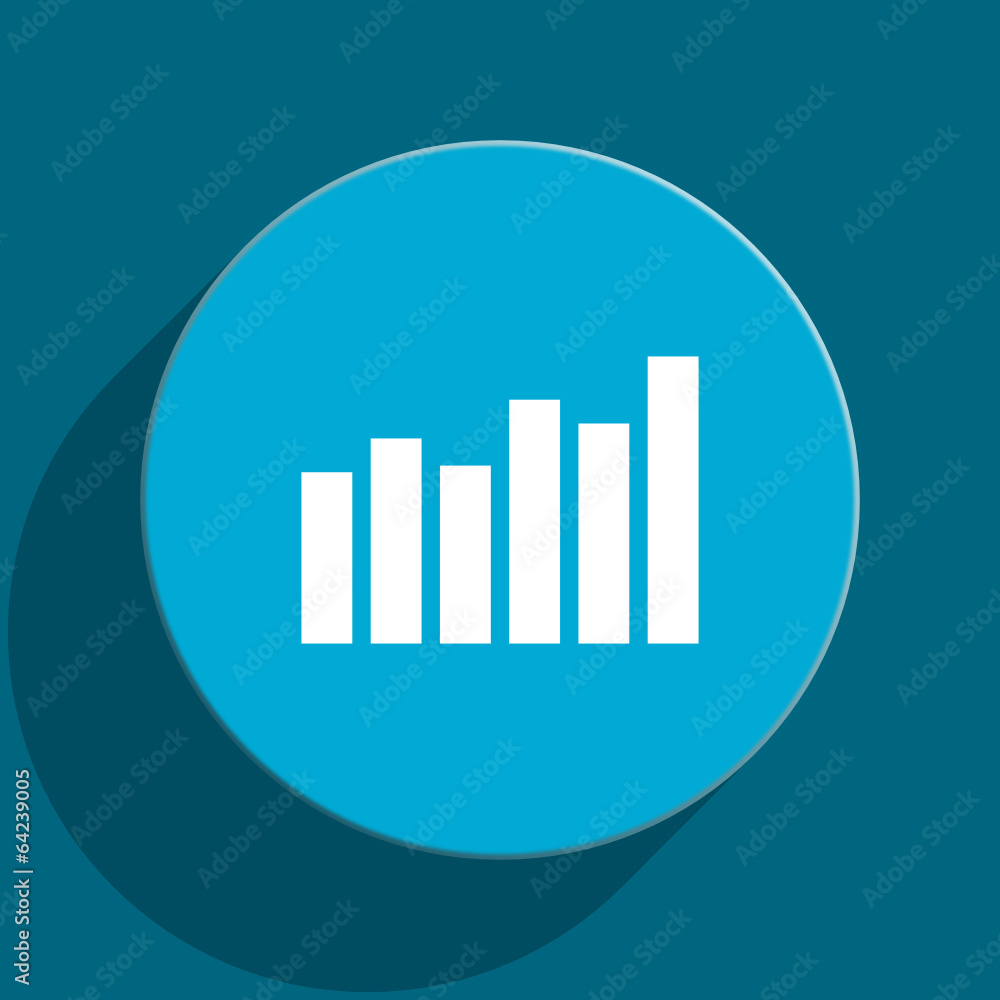 graph flat vector icon graph flat vector icon