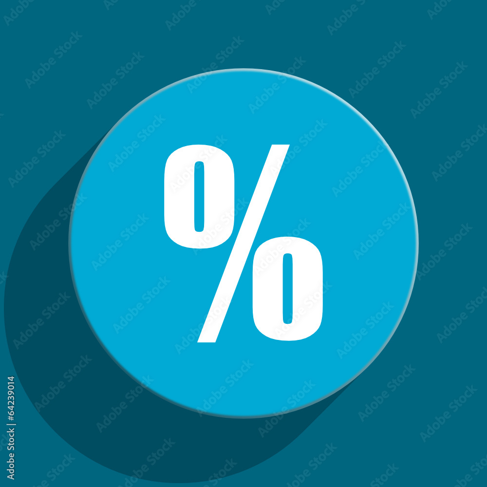 percent flat vector icon percent flat vector icon
