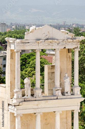 Fragment of the ancient amphitheater, Plovdiv, Bulgaria