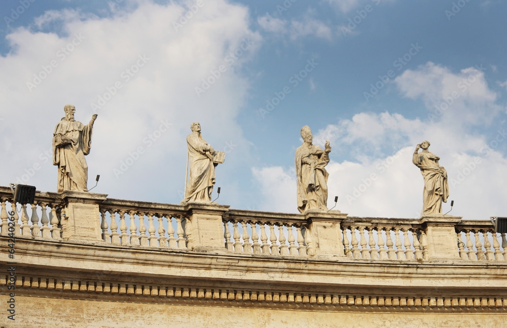 Obraz premium The Vatican Bernini's colonnade in Rome