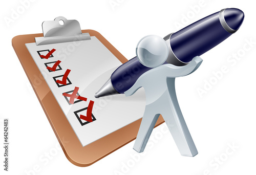 Feedback person and survey