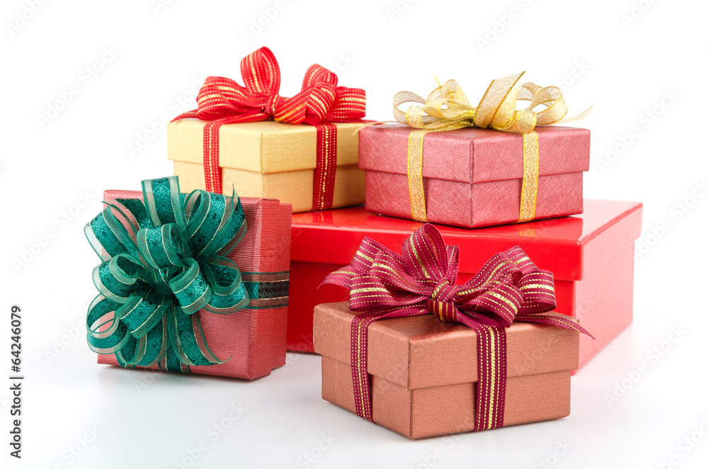 Gift box isolated white background Gift box isolated white background
