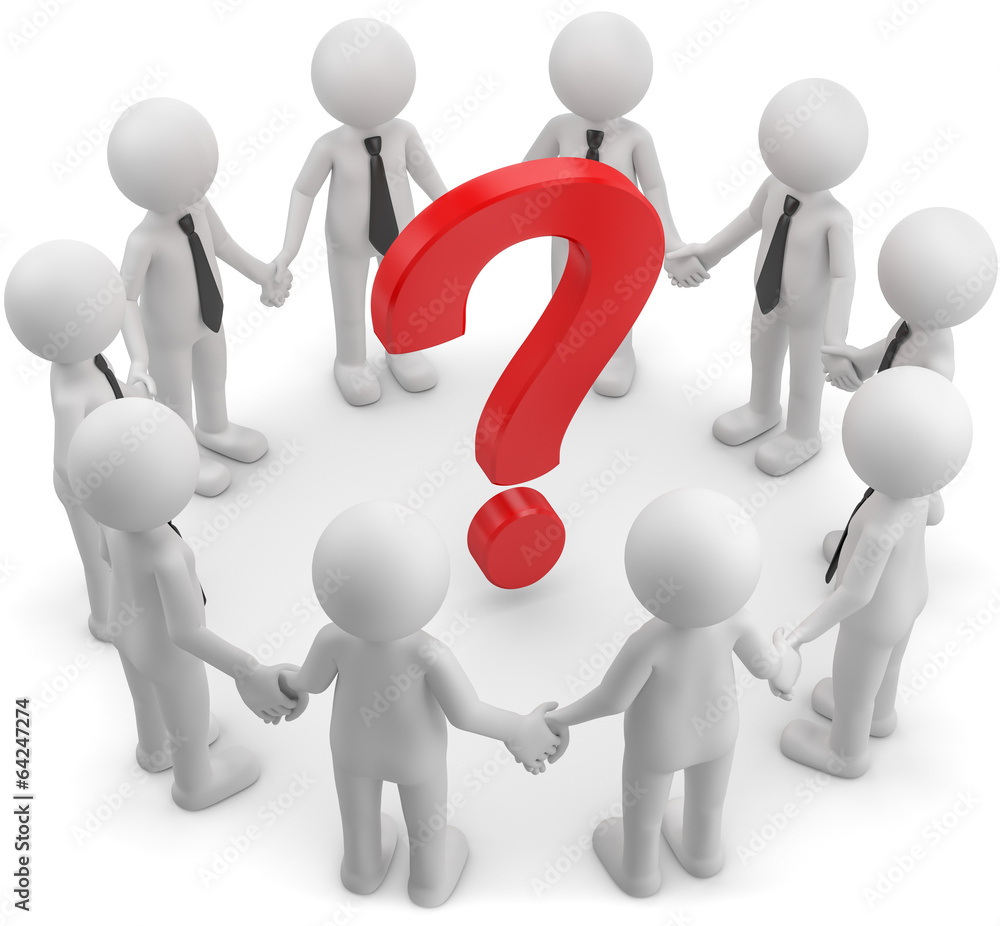 3d Männchen gemeinsam Lösung finden ilustración de Stock | Adobe Stock