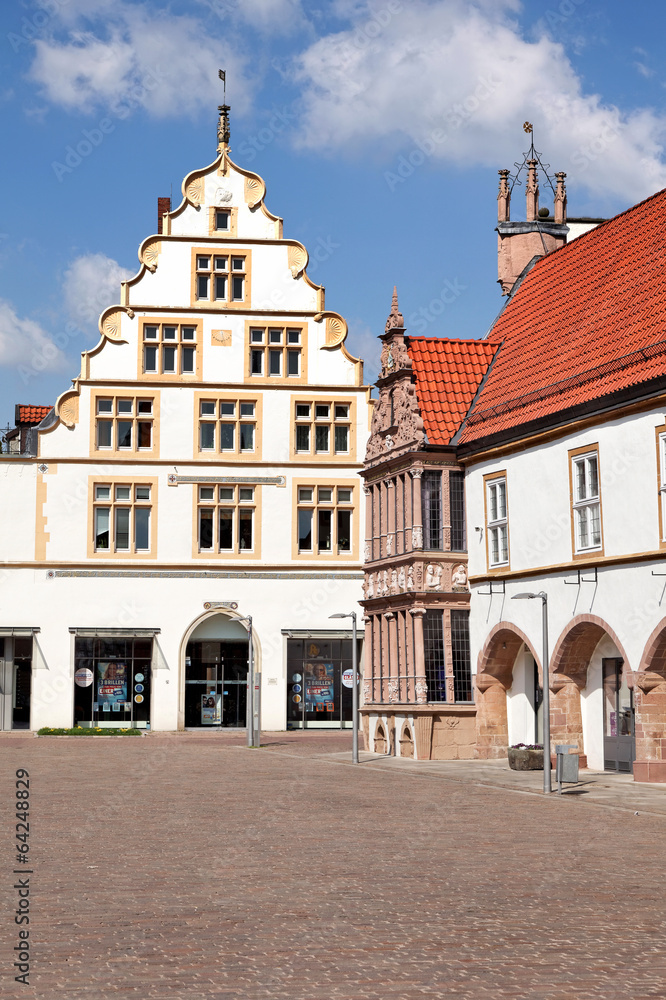 Rathaus und Marktplatz von Lemgo