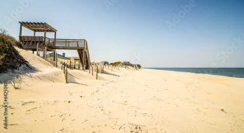 coastal access to the beach on ocean © digidreamgrafix