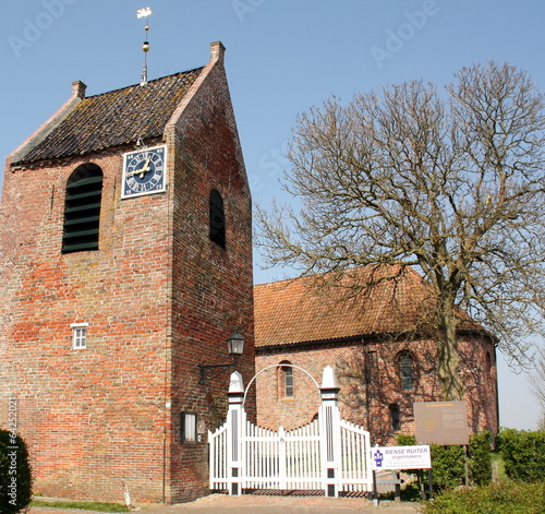 Church of Ezinge from the 13th century in Ezinge