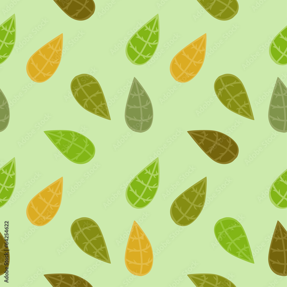 Background with Colored Leaves