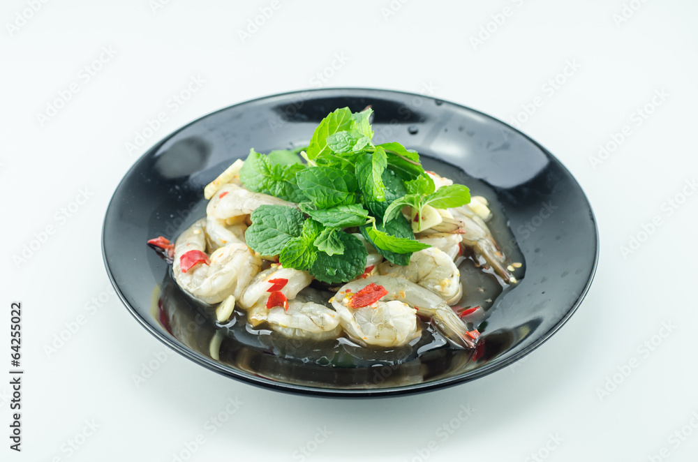 shrimp in fish sauce,hot and spicy