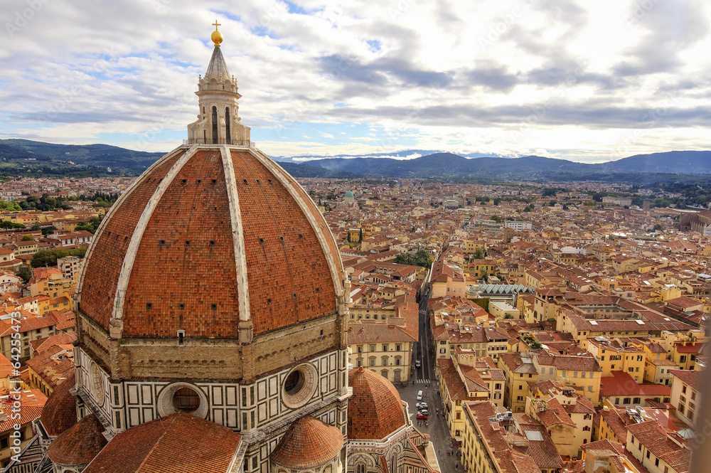 Florence: landscape with Santa Maria Maggiore Dome HDR