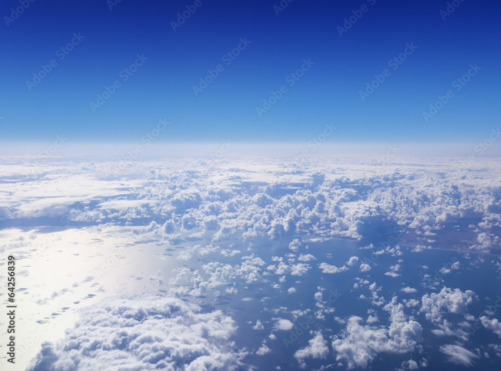 Cloudscape. Blue sky and white cloud. Cloudscape. Blue sky and white cloud.