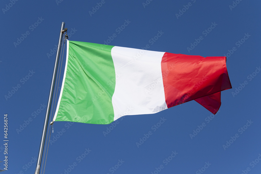 Bandiera italiana Stock Photo | Adobe Stock