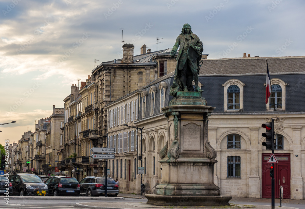 Monument of Louis-Urbain-Aubert de Tourny in Bordeaux, France
