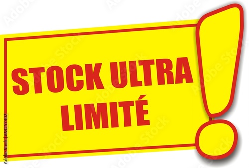 étiquette stock ultra limité