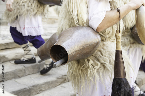 Costumes devil in Spain photo