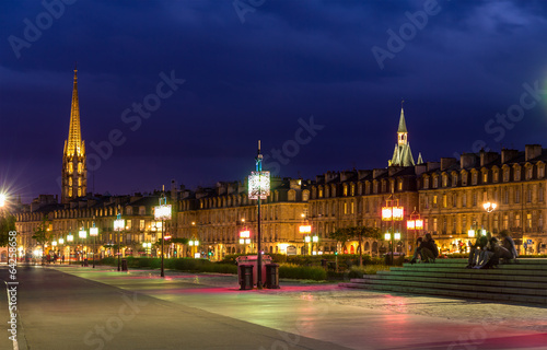 View of Bordeaux in the evening - France, Aquitaine